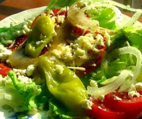 eenvoudige antipasto-salade (zoals mijn moeder het maakte)