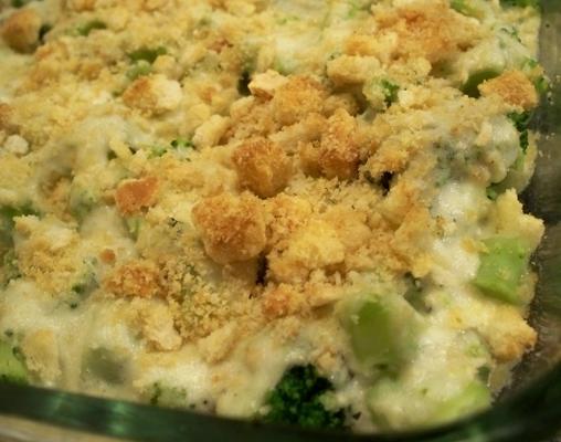 gebakken broccoli met blauwe kaassaus