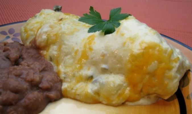 kip enchiladas in romige witte saus