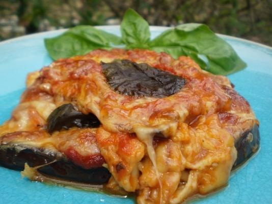 naakte aubergine parmezaanse kaas