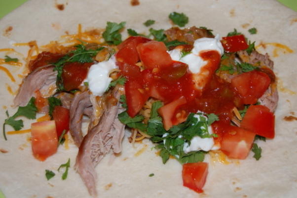 pulled pork taco