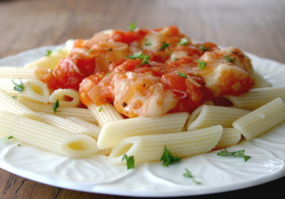 pasta met tomaat en mozzarella