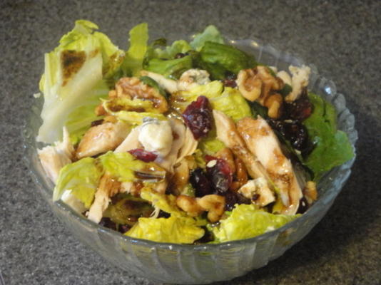 salade van kip, cranberry en gorgonzola