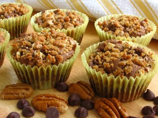 chocolade streusel pecannoot muffins