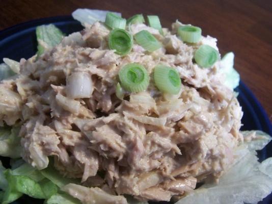 curry tonijnsalade met waterkastanjes