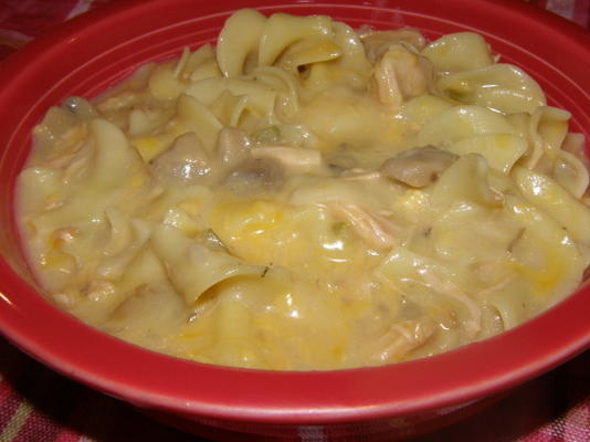 crock pot kalkoen tetrazzini