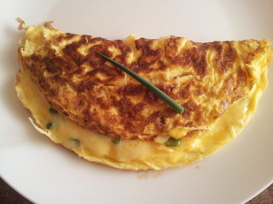 kaas en bieslook omelet