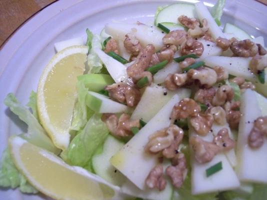 ensalada de manzanas con manchego