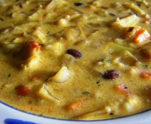 cheesy veggie chowder