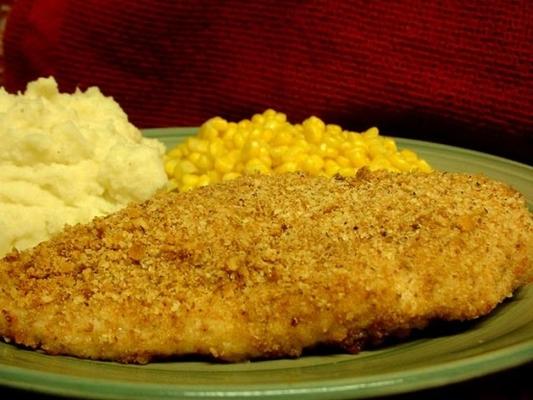 gebakken parmezaanse kipfilets uit de Dijon