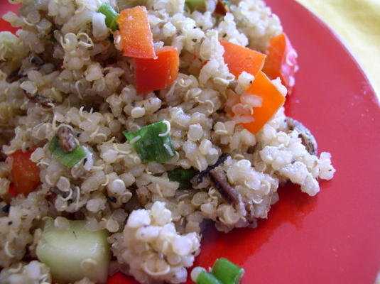 wilde rijst quinoa tuin salade