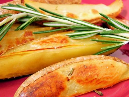 krokant gebakken aardappelpartjes - laag vetgehalte