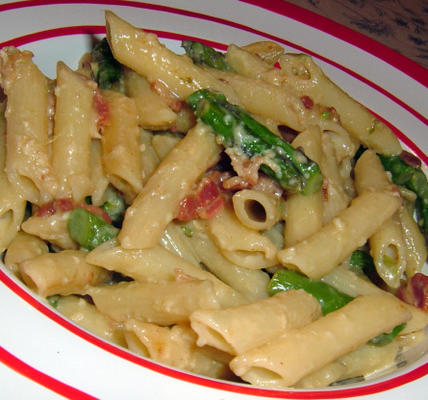 asperge carbonara