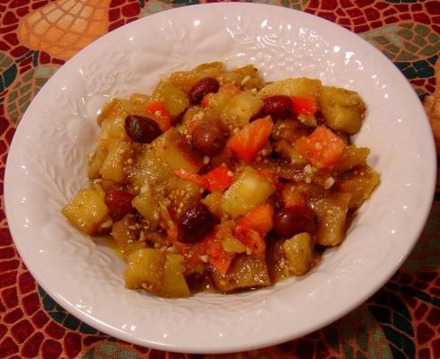 aubergine of auberginesalade