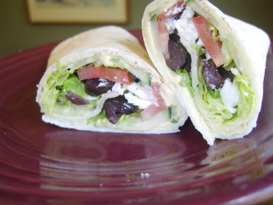 Griekse salade wrap