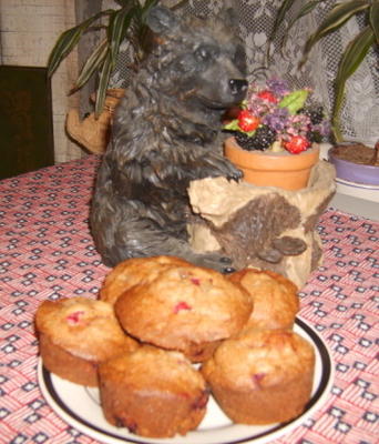 cranberrybrood of muffins