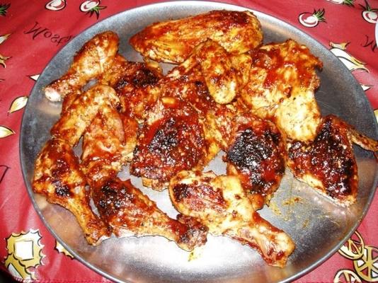pittige en zoete gebarbecuede picknickkip