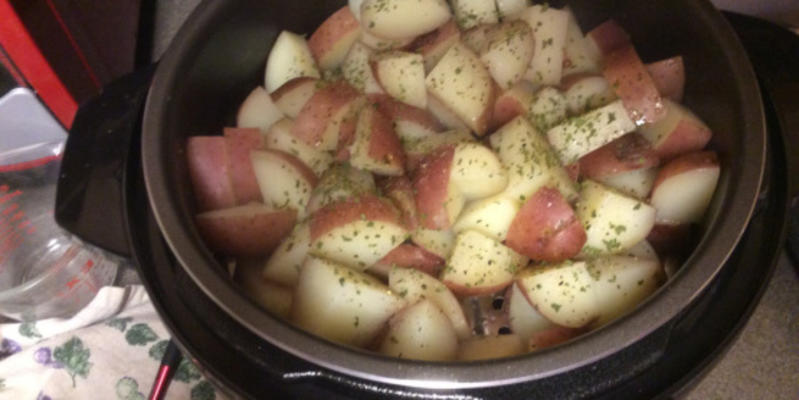 rode aardappelen - snelkookpan