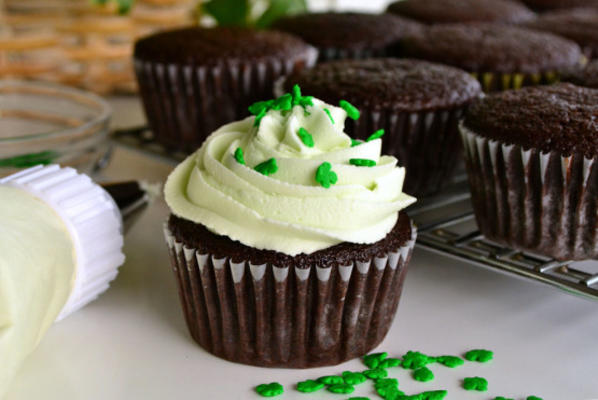 chocolade-guinness cupcakes