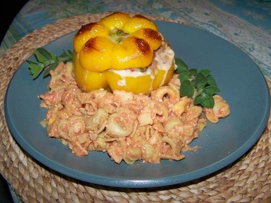 gevulde paprika's met tortellini