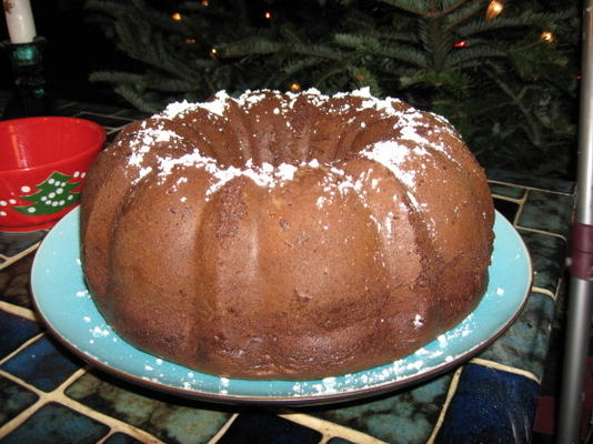 rijke chocolade kahlua bundt cake