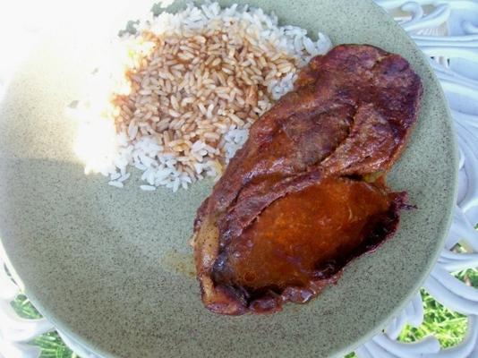 saucy pork steak