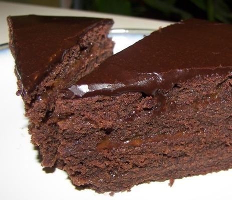 donkere chocolade toffees cake
