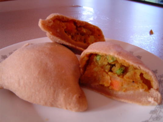 curried veggie samosa