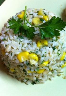 gemakkelijke rijst en maïs