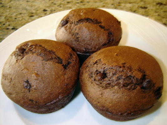 dubbele chocolademuffins (vetarm)