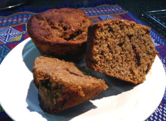 pittige muffins van oranje zemelen