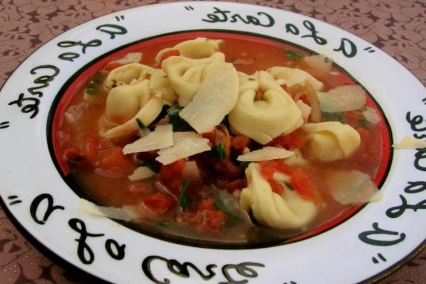 vakantie tortellini soep