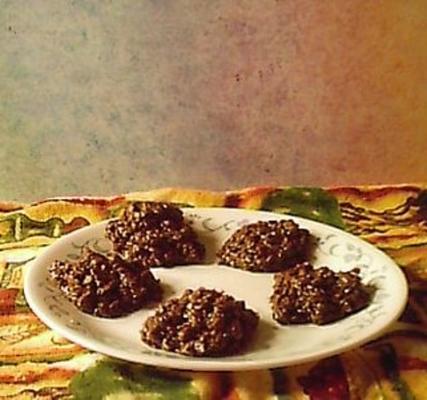 Mevr. mckenzie's chocolate no bake cookies