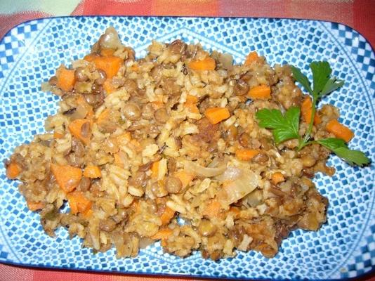 fakorizo ​​(linzen met rijst)