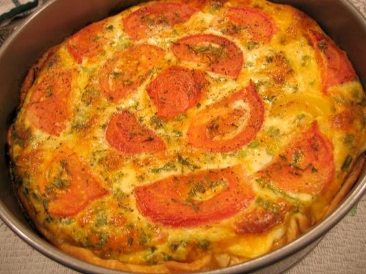 korstloze courgette en tomatenquiche