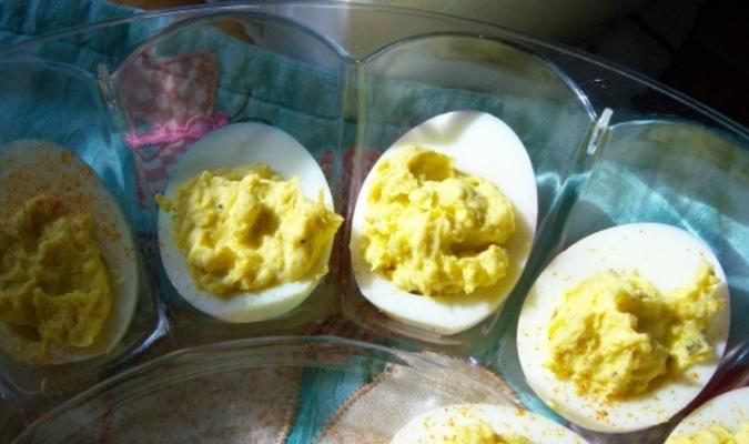 grand ma-ma's deviled eggs (no mayo !!)