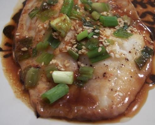 Aziatische tilapia in folie