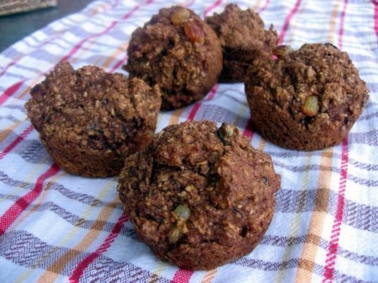 vezelrijke zemelenmuffins met een hoog vezelgehalte