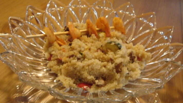 quinoa en geroosterde groenten