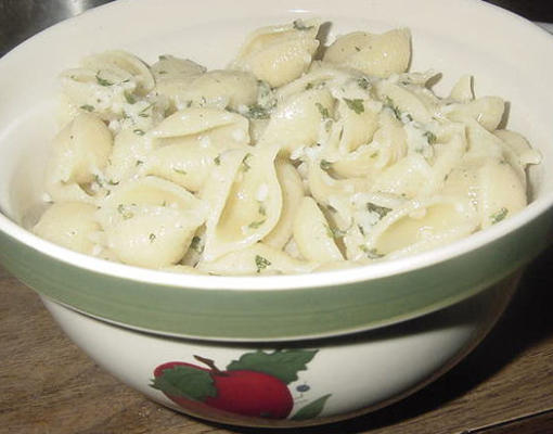 knoflook beboterde pasta