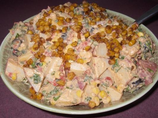 tex mex aardappelsalade met geroosterd graan