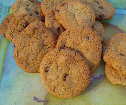 zoete en zoute chocolade amandelkoekjes