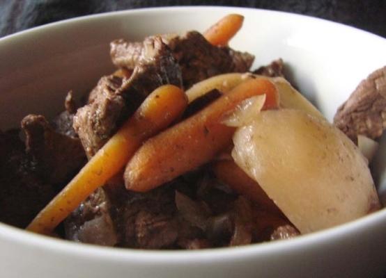 crock pot bij de hut beef stew