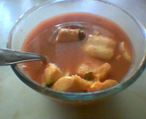 tom yum (pittige Thaise soep)