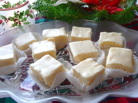 witte kerstvakantie Advocaat fudge