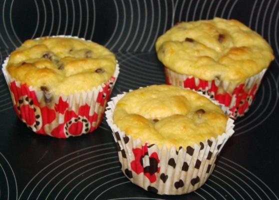 chocoladeschilfer oranje muffins