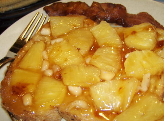 ananas ondersteboven Franse toast