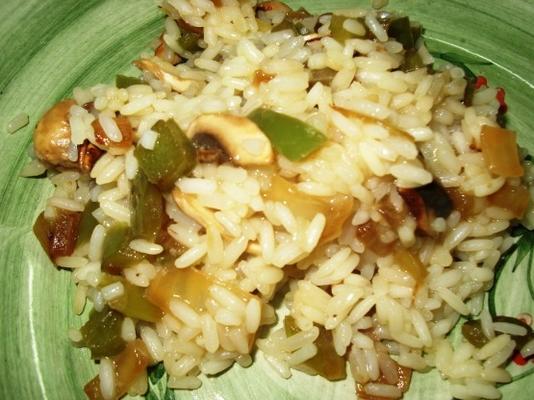 rijst, champignons en meer