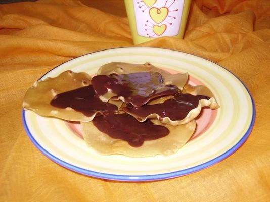 gekke choco papad (poppadum)