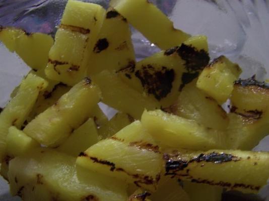pittige gegrilde citrus-munt-ananas
